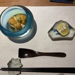 靭本町がく - 雲丹と汲み上げ豆腐