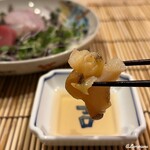 御料理 寺沢 - 北海道産の螺貝を煎り酒で