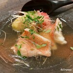 御料理 寺沢 - 三陸産の赤いダイヤモンド喜知次