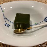 御料理 寺沢 - 北上産 桑の葉の冷羊羹