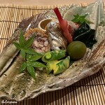 御料理 寺沢 - 八寸代わりの旬菜盛合せ