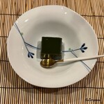 御料理 寺沢 - 北上産 桑の葉の冷羊羹