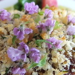 モナリザ - 茄子で包んだ仔羊ミンチ肉のロースト ハーブ風味のマスタードソース