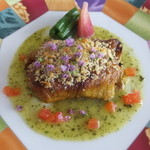 モナリザ - 茄子で包んだ仔羊ミンチ肉のロースト ハーブ風味のマスタードソース