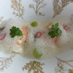 モナリザ - 天使の海老のラヴィオリ レモン風味 ナージュ仕立て