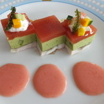 モナリザ - 鶏胸肉とバジリコのテリーヌ フレッシュトマトソース