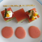 モナリザ - 鶏胸肉とバジリコのテリーヌ フレッシュトマトソース