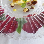 モナリザ - 生花をはさんだお皿