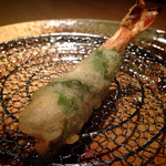 本町製麺所 天 - 海老大葉まき天