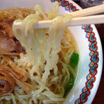 仙台中華そば 銘店嘉一 国分町店 - 手もみ麺