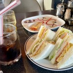 喫茶 佐保 - サンドは、少しボリューミー