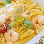 ココス - 海老とアボカドのレモンクリームパスタランチ
ミニサラダ、スープバー、ドリンクバー付き