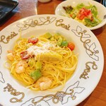 ココス - 海老とアボカドのレモンクリームパスタランチ
ミニサラダ、スープバー、ドリンクバー付き