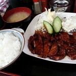 みのり食堂 - 焼き肉定食（８５０円）です。