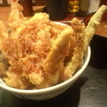tendommotokame - 鶏と海老の天丼