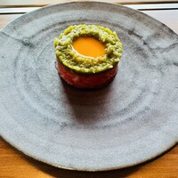 焼肉うしごろ 銀座店 - 和牛と青唐辛子のユッケ