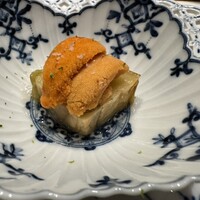 銀座 ひらやま - うに、茄子