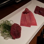 生粋 - 3:ハツ・タン昆布・赤身