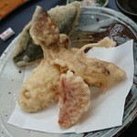 寿司割烹 魚紋 - 丹波産しめじ、松茸、金時草、南瓜