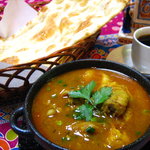ネパール&アジアンキッチン マチャプチャレ - 骨付きチキンのスープカレーセット　