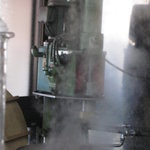 『六盛』　製麺機　これで冷麺、温麺の麺をその場で作ります♪