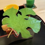 山玄茶 - 梶の葉が美しい