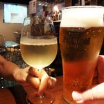 appli - 生ビールと白ワインで乾杯！