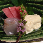 鍋と旬菜と京料理 花柳 - お造りと湯葉