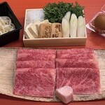 和牛すき焼き そしじ - そしじサーロインすき焼きセット