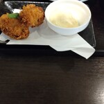 開花亭 谷山本店 - 岡山産の手づくり牡蠣フライをタルタルソースで
