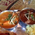 SHANTHI DELI - 野菜カレーとマトンカレー