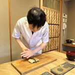 柚木元 - 切ってくれる大将