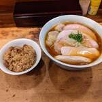 中華そば しば田 - 特製醤油＆炊き込みご飯
