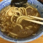中華蕎麦 サンジ - 濃厚なつけ汁につけていただきます。