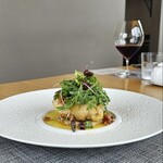 フィエルテ - 前菜3　長崎県産 穴子/イベリコ豚/胡桃