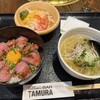 YAKINIKU BAR TAMURA - 夏限定　ローストビーフ丼＆牛しゃぶ冷麺セット
