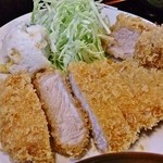 柳家 - ランチカツ定食（ロース、ヒレ）