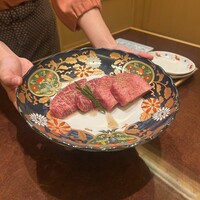 焼肉 銀座コバウ 特別室 - 厚切り黒たん サガリ？