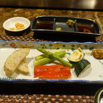 山荘神和苑 - 焼野菜四種盛り合わせ