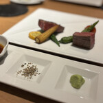 楽食倶楽部 裏小路牛肉店 - ステーキ2種