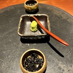 蕃 YORONIKU - 薬味(わさびと海苔の佃煮)