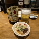 神保町 すしわさび - これでスタート。お通しはツナ。