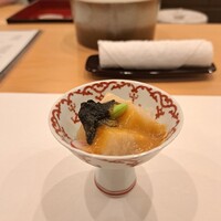鮨 輝泉 - 先付け～長芋かん
                    
