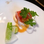 グルマンズ和牛 - フルーツトマトのサラダ