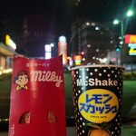 マクドナルド - ドリンク写真:マックシェイクレモンスカッシュ、ミルキーパイ