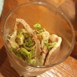 俺の割烹 博多 中洲 - お通し(今日はｽﾅｽﾞﾘ)