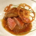 俺の割烹 博多 中洲 - フォアグラと牛フィレ
      