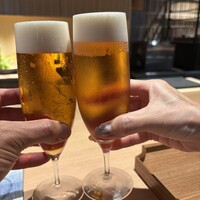 日本料理FUJI - 生ビールでかんぱ〜い♪