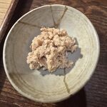 眠庵 - お通しのおから