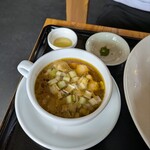 かみあり製麺 - つけ汁